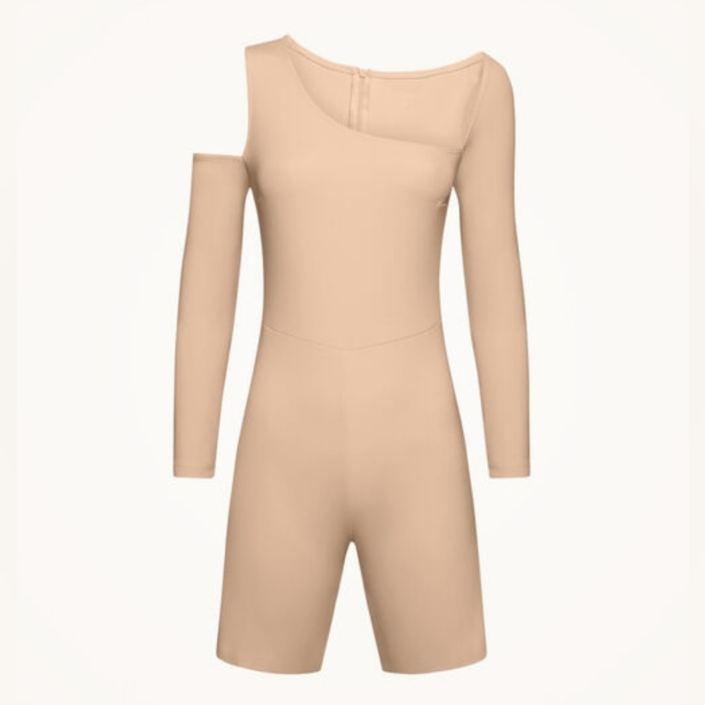 NWT Wolford Almond‎ Warm Up Cutout Fitted Jumpsuit Playsuit 34 US 4 - Picture 4 of 8
